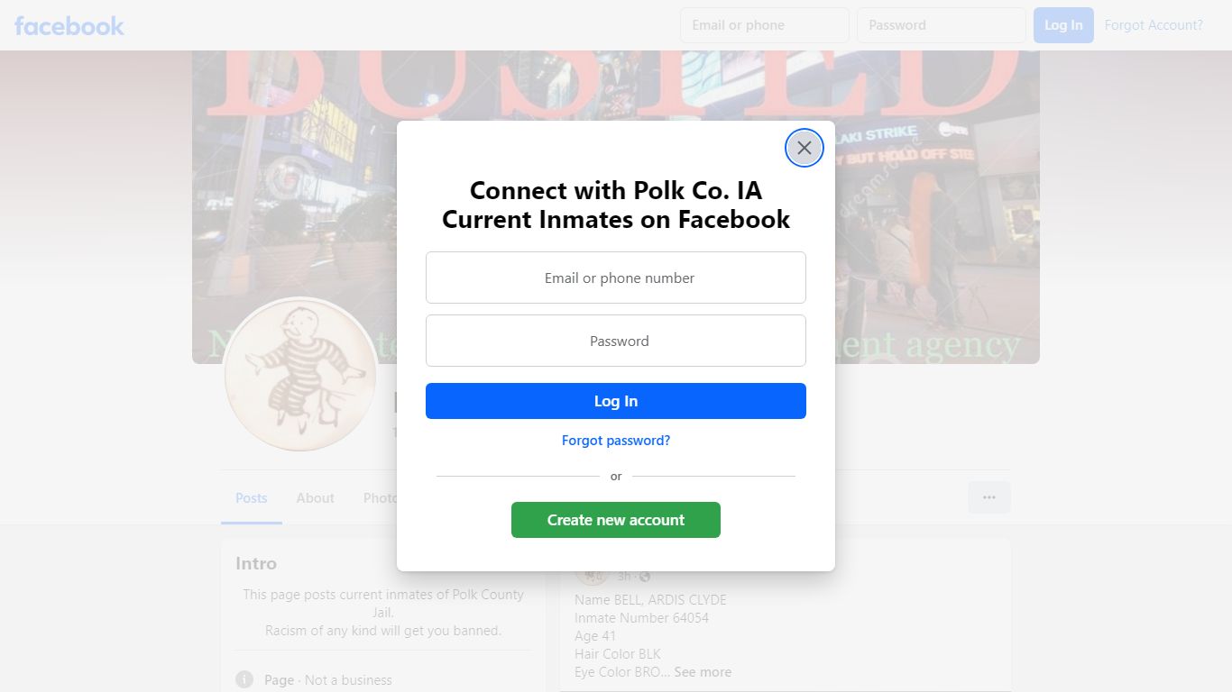 Polk Co. IA Current Inmates - Facebook